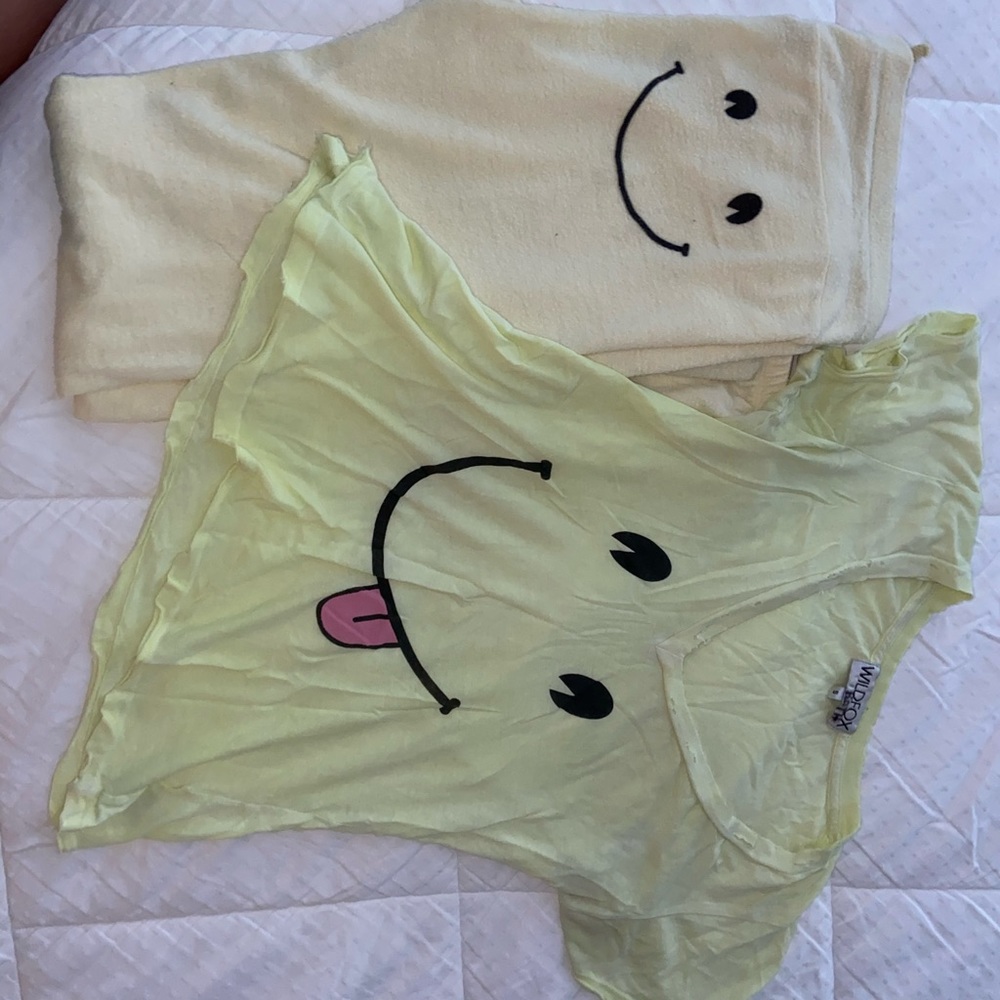 Wilfox 2 Peice LoungeWear Set Top XS Bottoms M